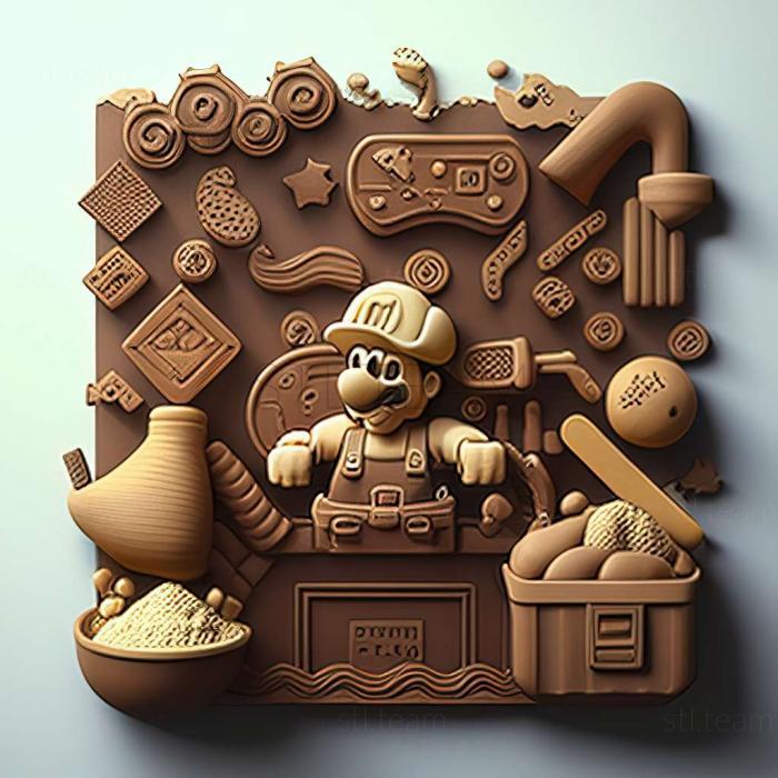3D model Super Mario Maker game (STL)